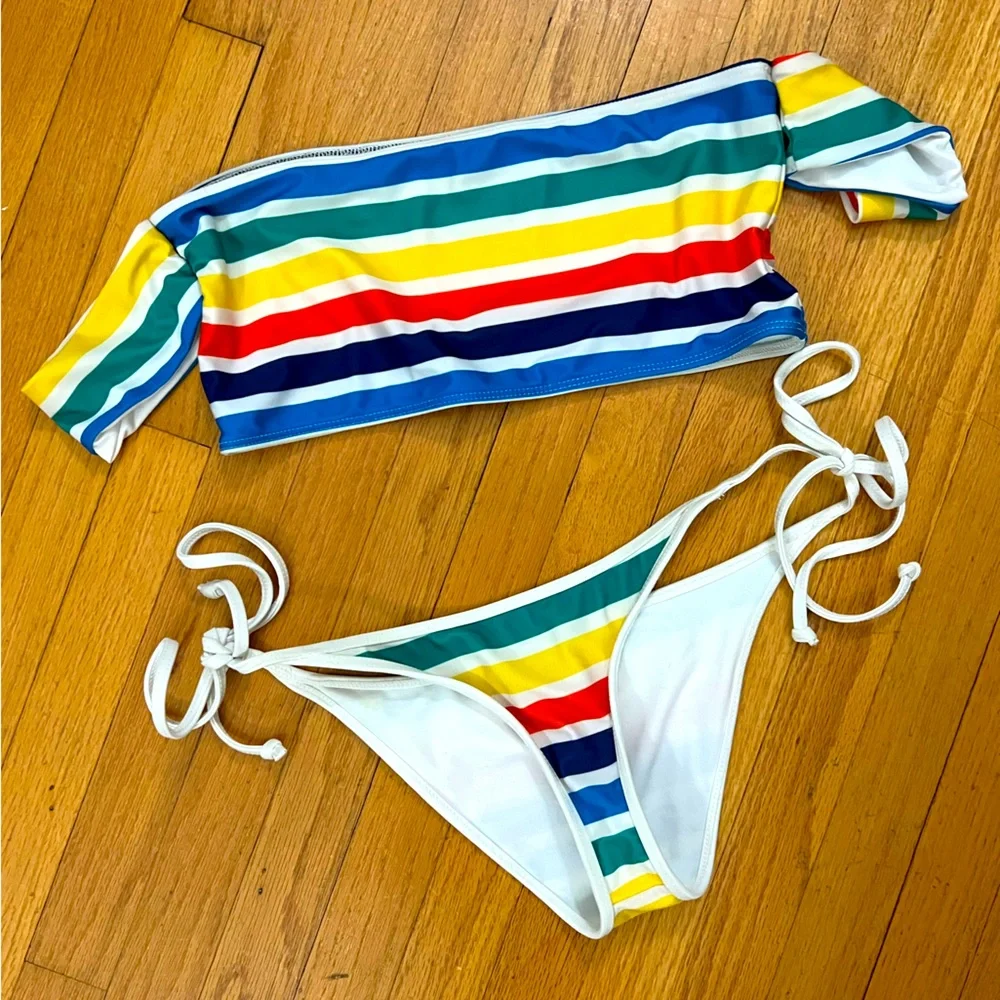 Beach Riot Striped Summer Bikini - Picture 1 of 4
